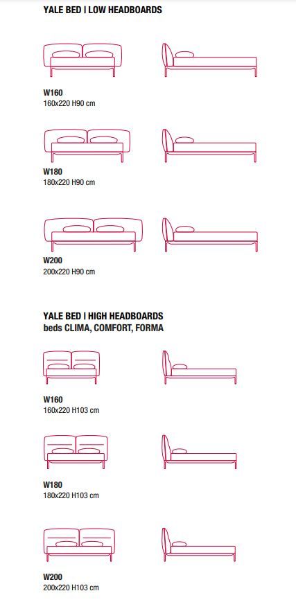 Дизайнерская кровать Mdf Italia Yale Bed
