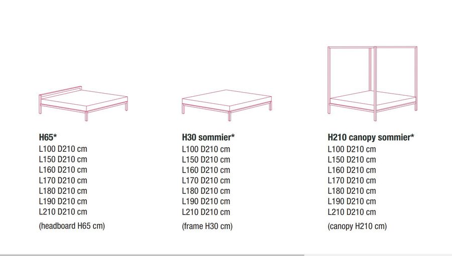 Кровать с балдахином Mdf Italia Aluminium Bed