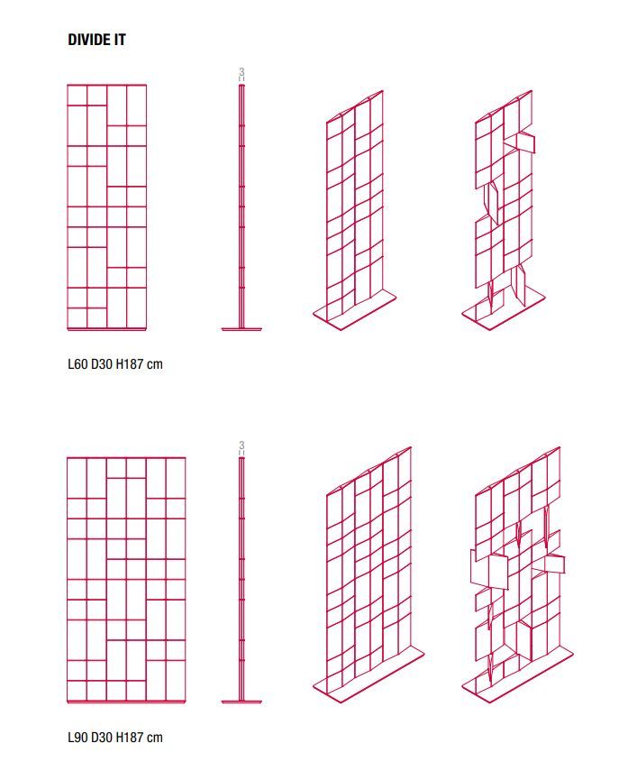 Оригинальная ширма Mdf Italia Divide IT