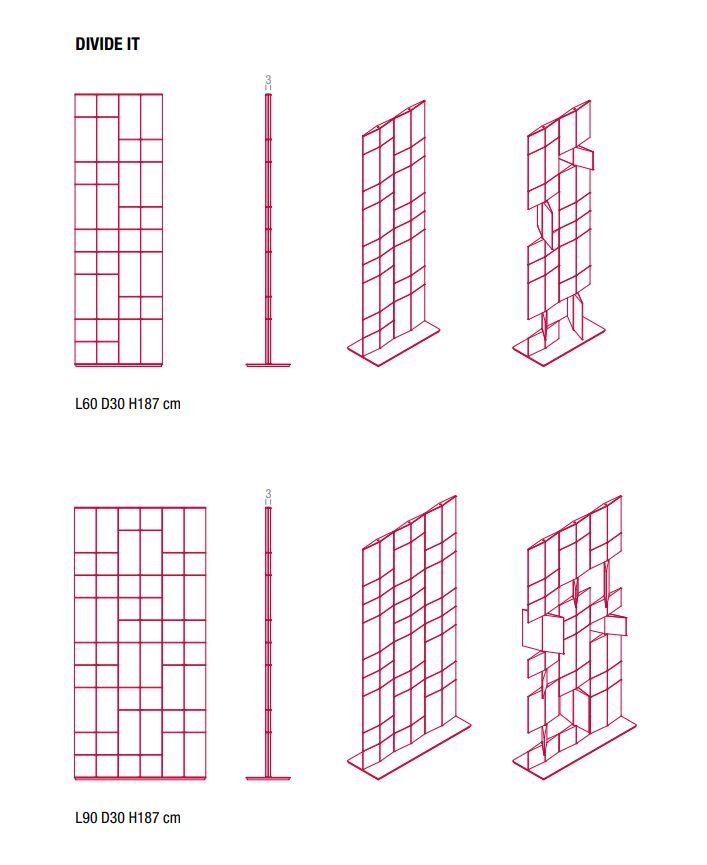 Оригинальная ширма Mdf Italia Divide IT