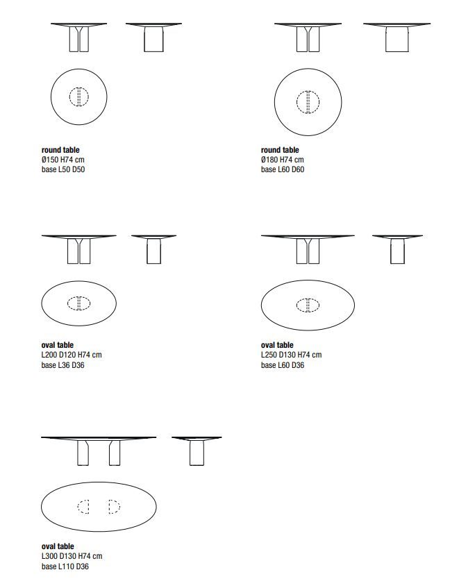 Элегантный стол Mdf Italia NVL Table