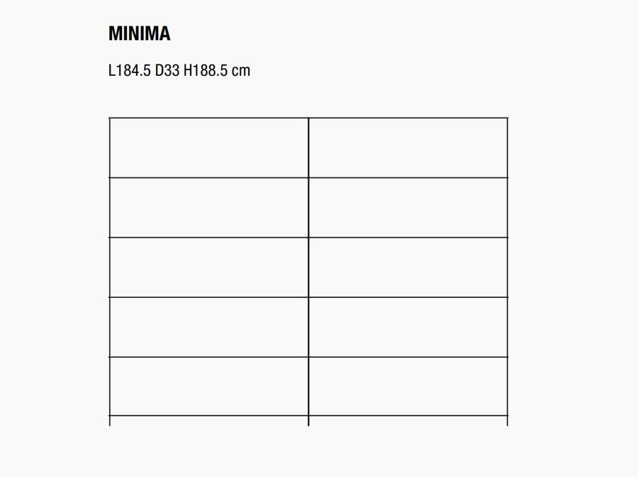 Книжный стеллаж Mdf Italia Minima