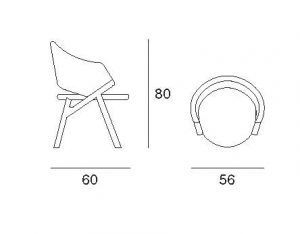 Стул с подлокотниками Pacini&Cappellini Byron