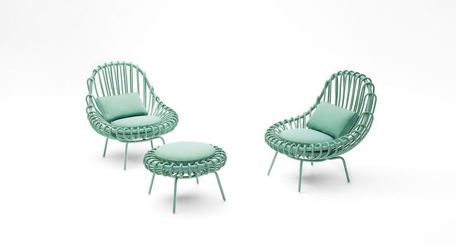 Дизайнерский пуф Paola Lenti Giunco