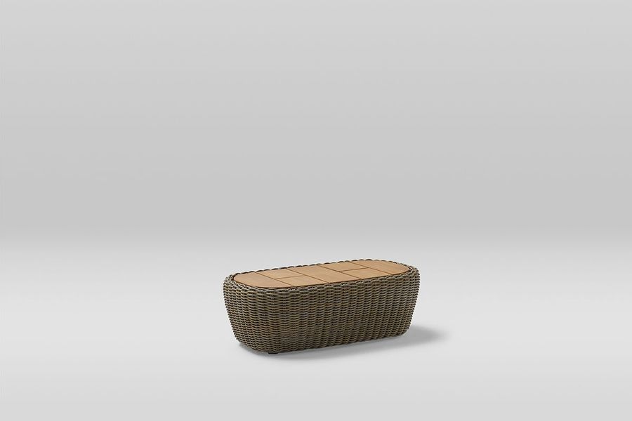 Современный столик Point Heritage Rectangular Woven Coffee Table