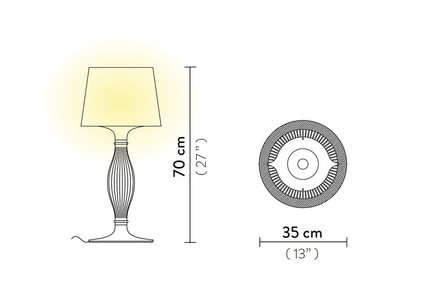 Настольная лампа Slamp Liza Table