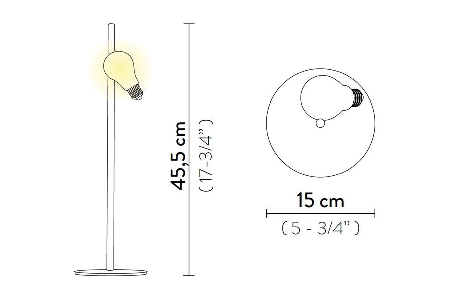 Элегантная лампа Slamp Idea Table