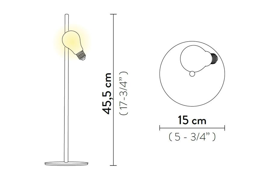 Элегантная лампа Slamp Idea Table