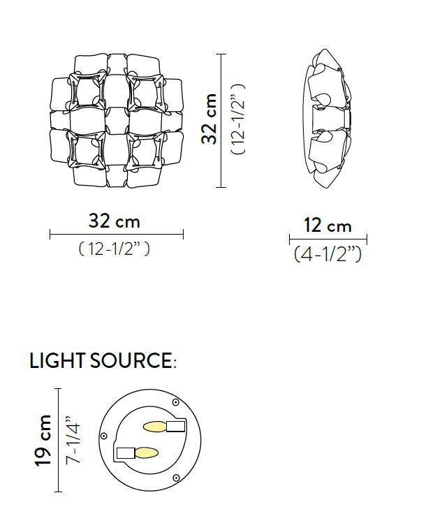 Настенный светильник Slamp Mida Applique