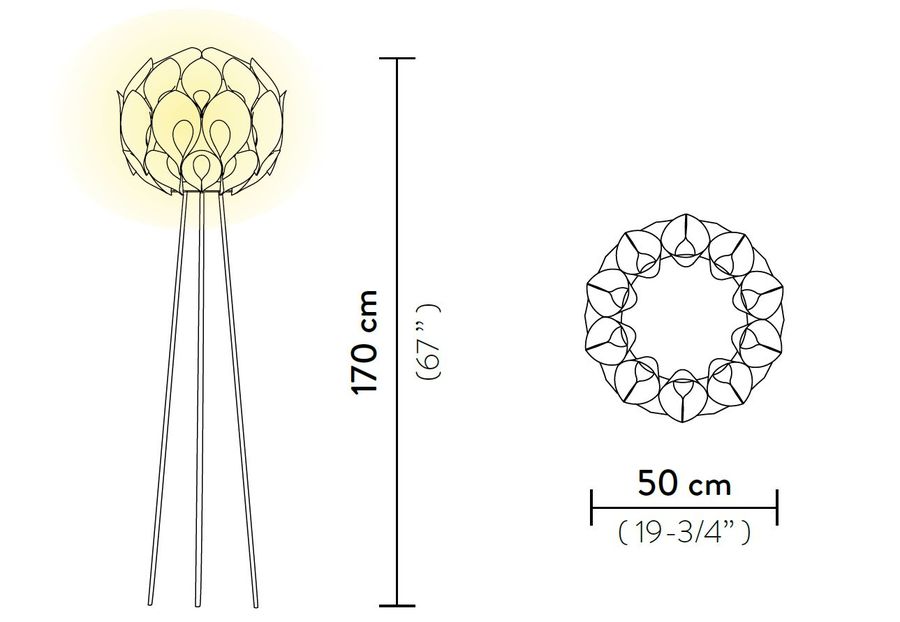 Дизайнерский светильник Slamp Flora Floor