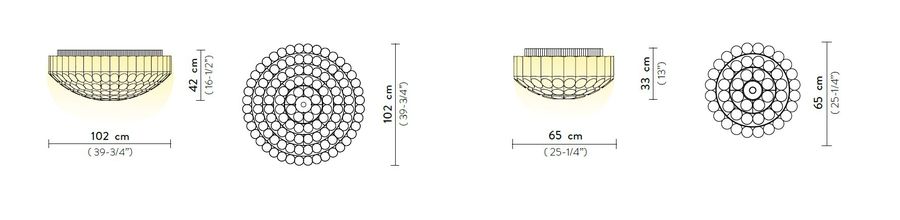 Универсальный светильник Slamp Odeon Ceiling