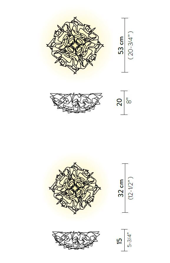 Дизайнерский светильник Slamp Veli Ceiling/Wall