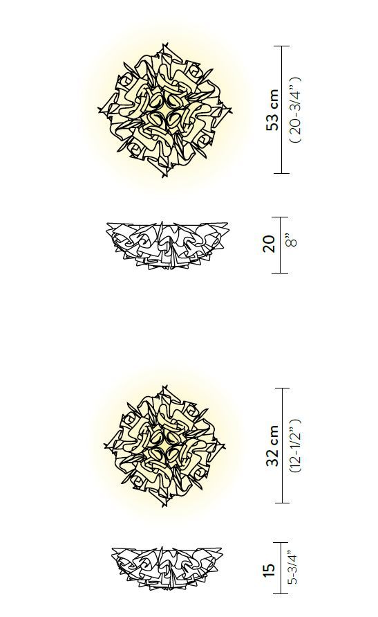 Универсальный светильник Slamp Veli Couture Ceiling/Wall