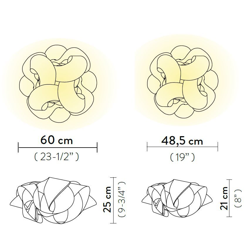 Потолочный светильник Slamp Fabula Ceiling/Wall