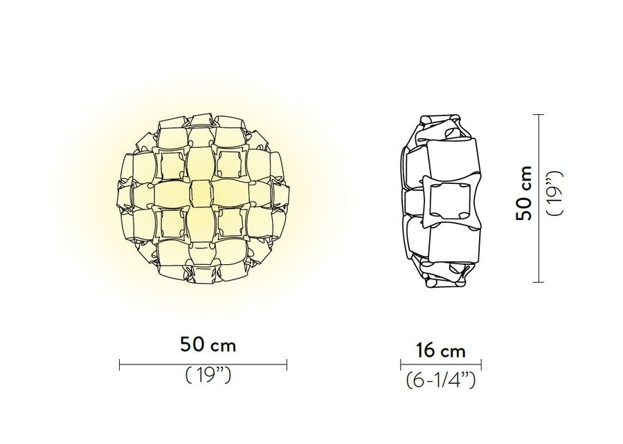 Дизайнерский светильник Slamp Mida Ceiling/Wall