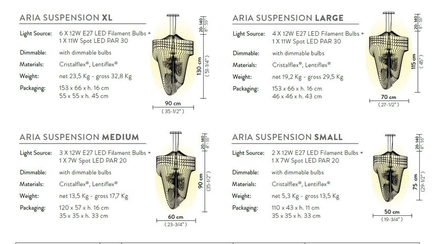 Подвесной светильник Slamp Aria Suspension