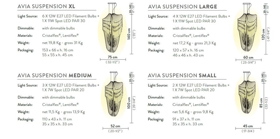 Дизайнерский светильник Slamp Avia