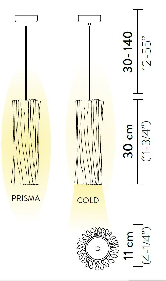 Подвесной светильник Slamp Accordéon Vertical Suspension