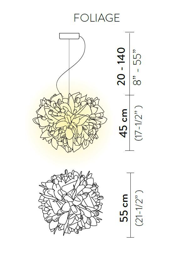 Дизайнерский светильник Slamp Veli Foliage Suspension