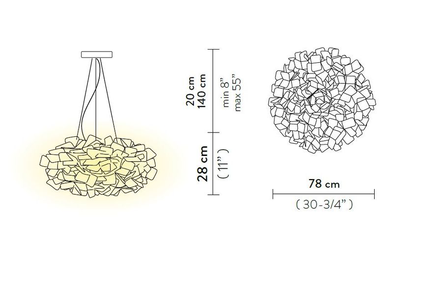 Модный светильник Slamp Clizia Suspension