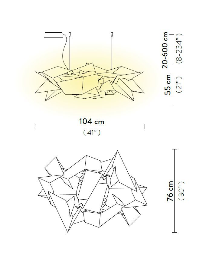 Элегантный светильник Slamp Cordoba Suspension