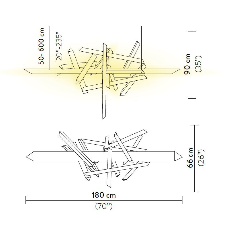 Элегантный светильник Slamp La Traviata Suspension