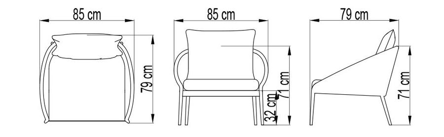 Садовое кресло Skyline Design Rodona