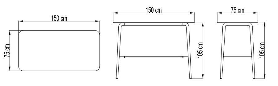 Барный стол Skyline Design Rodona Bar Table