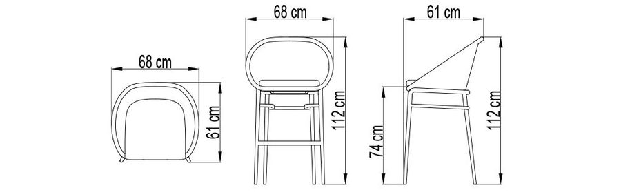 Барный стул Skyline Design Rodona Barstool