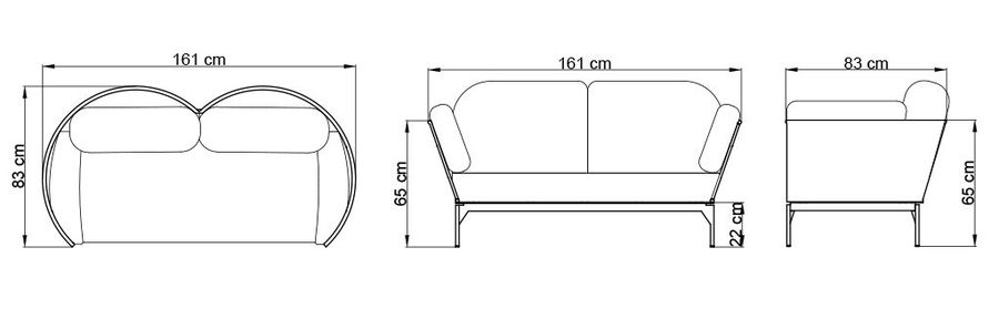 Стильный диван Skyline Design Boston Loveseat