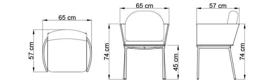 Шикарный стул Skyline Design Boston Dining Armchair