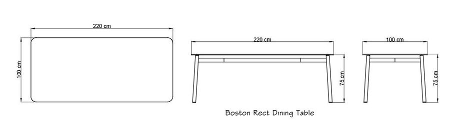 Стол для сада Skyline Design Boston Dining Table