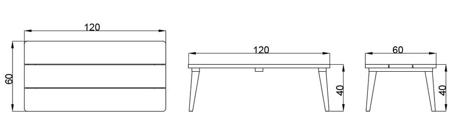 Журнальный столик Skyline Design Krabi Coffee Table