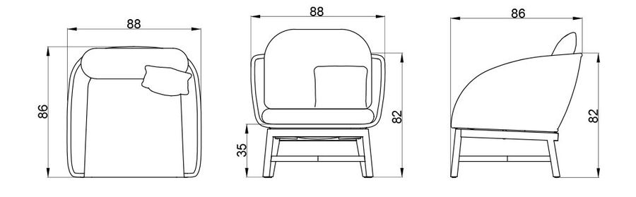 Стильное кресло Skyline Design Alaska Armchair