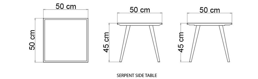 Небольшой столик Skyline Design Serpent Side Table