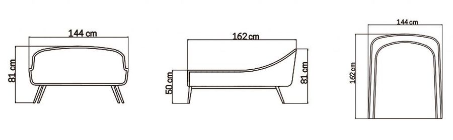 Кровать для сада Skyline Design Serpent Daybed