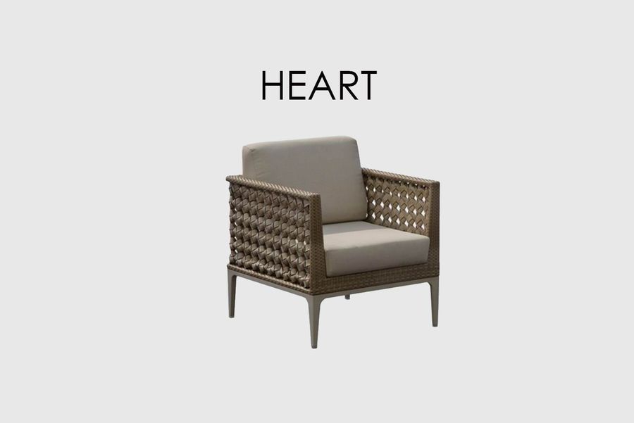 Плетеное кресло Skyline Design Heart Armchair