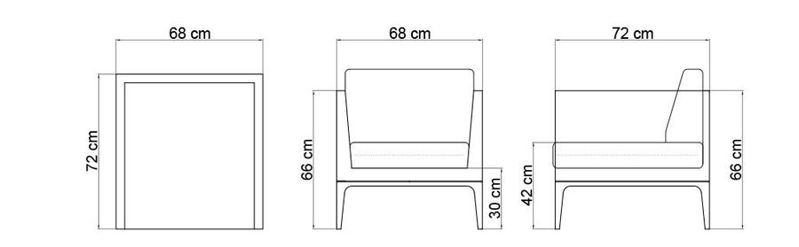 Плетеное кресло Skyline Design Heart Armchair