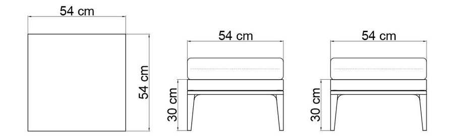 Садовая банкетка Skyline Design Heart Ottoman