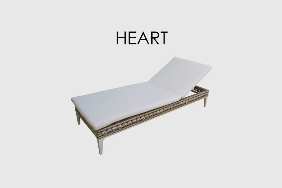 Современный шезлонг Skyline Design Heart Lounger