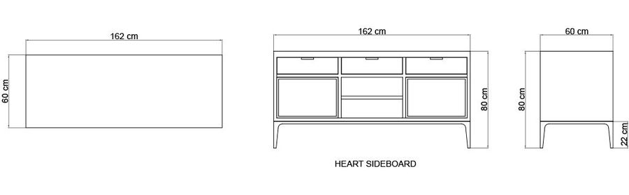 Садовый буфет Skyline Design Heart Bufet