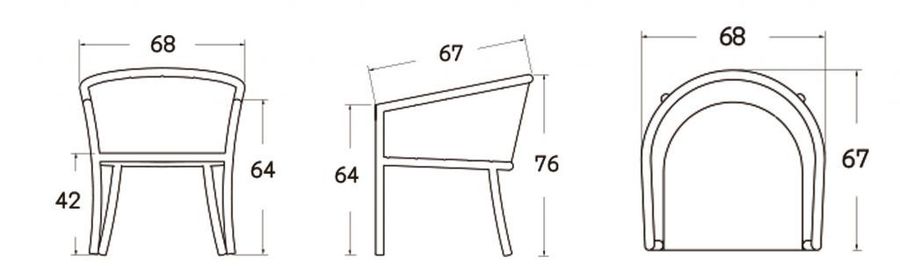 Обеденный стул Skyline Design Villa Dining Armchair