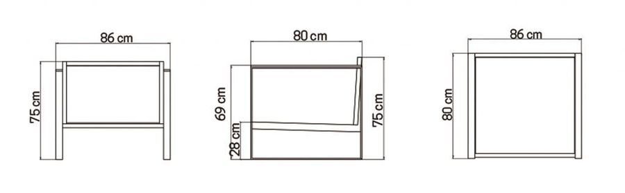 Садовое кресло Skyline Design Horizon Sillon