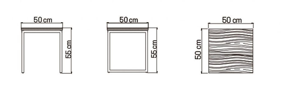 Придиванный стол Skyline Design Horizon Mesa Rincon Nautic