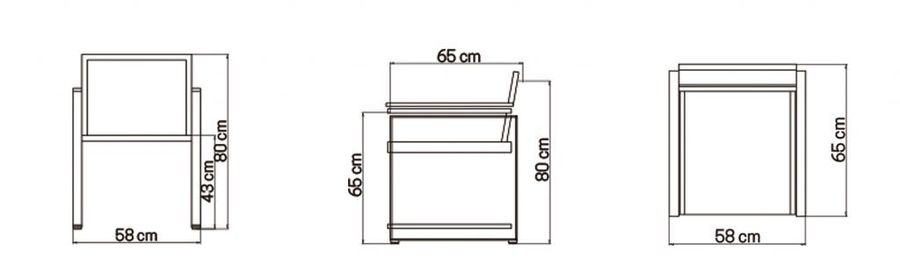 Обеденный стул Skyline Design Horizon Sillon Comedor