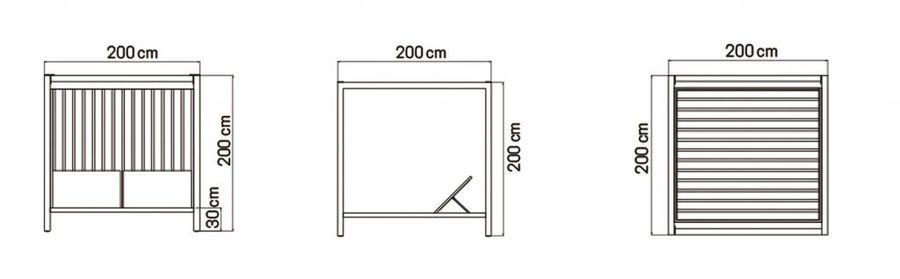 Кровать для улицы Skyline Design Horizon Daybed