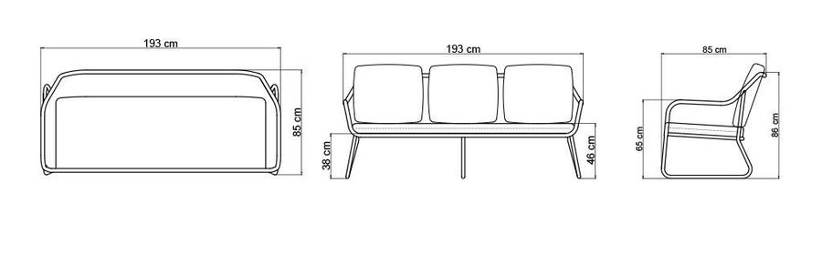 Уличный диван Skyline Design Moma Sofa