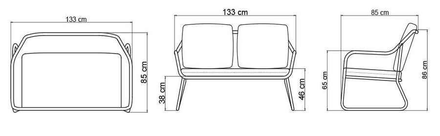 Садовый диван Skyline Design Moma Sofa