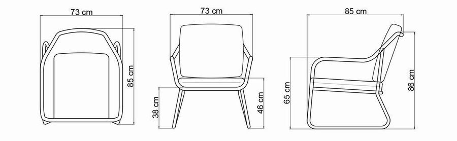 Плетеное кресло Skyline Design Moma Sillon