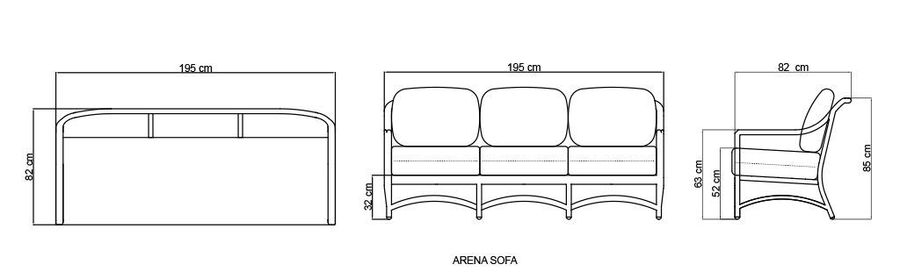 Уличный диван Skyline Design Arena Sofa